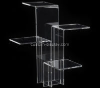 Custom acrylic tiered display riser with 4 platforms CSO-2138 Custom acrylic tiered display riser with 4 platforms