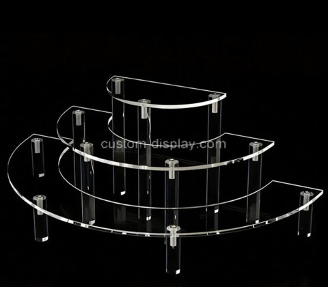 Custom acrylic 3 tiers collectible display stands