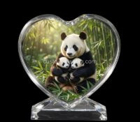 Custom heart shaped acrylic photo block CCA-336 Custom heart shaped acrylic photo block