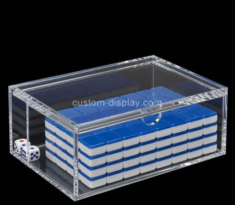 Custom acrylic mahjong tiles case