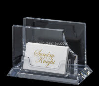 Custom acrylic vertical catalog holder with card holder CSB-627 Custom acrylic vertical catalog holder with card holder