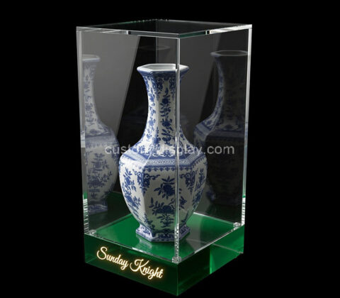 Custom acrylic artistic ceramic case LED showcase