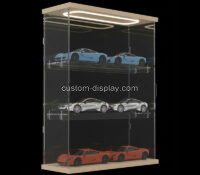 Custom acrylic 3 tiers collectibles LED cabinet CSC-250 Custom acrylic 3 tiers collectibles LED cabinet