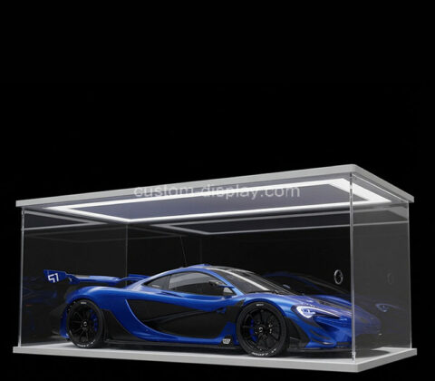 Custom acrylic model car illuminated display case