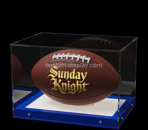Custom acrylic football illuminated showcase