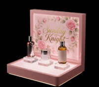 Custom acrylic essential oil skincare LED display stand CSL-296 Custom acrylic essential oil skincare LED display stand