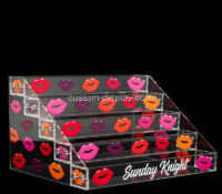 Custom acrylic 5 tiers nail varnish bottles display holders CSM-909 Custom acrylic 5 tiers nail varnish bottles display holders