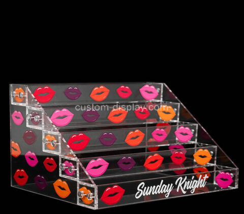 Custom acrylic 5 tiers nail varnish bottles display holders