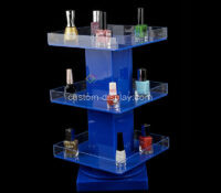 Custom acrylic 360° rotating nail polish display stand CSM-910 Custom acrylic 360° rotating nail polish display stand