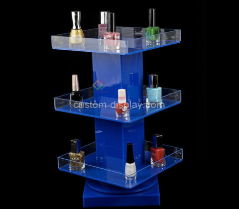 Custom acrylic 360° rotating nail polish display stand