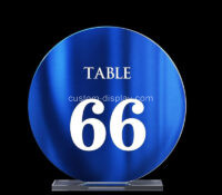 Custom acrylic wedding table number sign CSS-387 Custom acrylic wedding table number sign