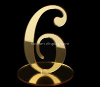 Custom acrylic luxury table number sign CSS-388 Custom acrylic luxury table number sign
