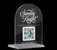 Custom acrylic QR code scanning sign stand CSS-389 Custom acrylic QR code scanning sign stand