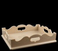 Custom acrylic luxury decoration tray with handles CST-327 Custom acrylic luxury decoration tray with handles