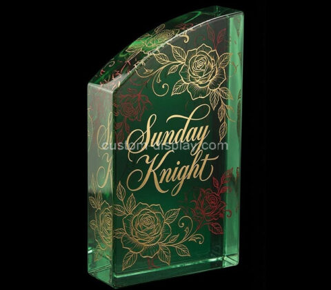 Custom acrylic premium trophy award block