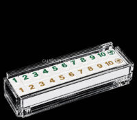 Custom acrylic rummy tile game set box CSA-1891 Custom acrylic rummy tile game set box
