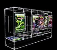 Custom acrylic 6-slot booster card pack dispenser box CSA-1892 Custom acrylic 6-slot booster card pack dispenser box