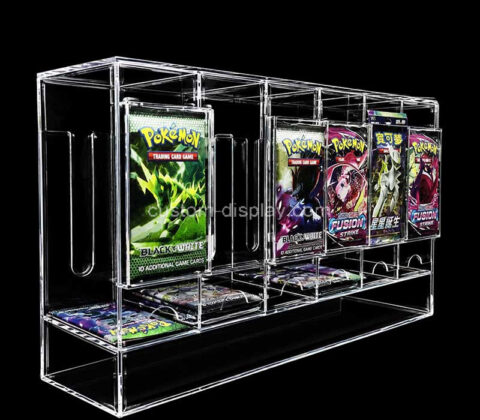 Custom acrylic 6-slot booster card pack dispenser box