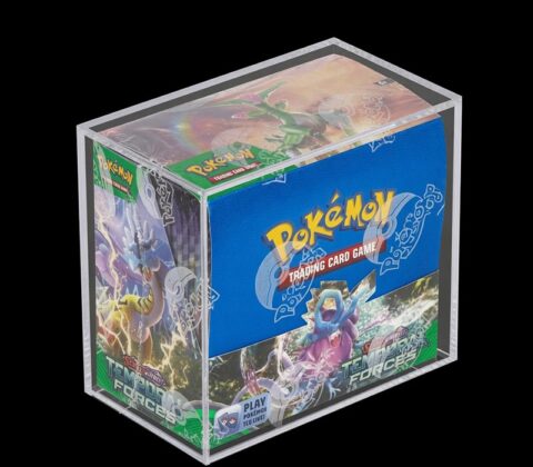 Custom acrylic case for Pokemon booster box