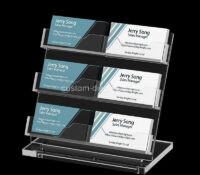 Custom acrylic exhibition business card stand holder CSB-631 Custom acrylic exhibition business card stand holder