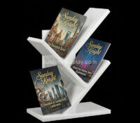 Custom tree shaped acrylic magazine holder rack CSB-635 Custom tree shaped acrylic magazine holder rack