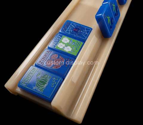 Custom acrylic American mahjong rack with holder & pusher