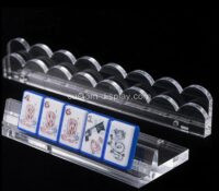 Custom acrylic American mahjong racks with pusher CSO-2149 Custom acrylic American mahjong racks with pusher