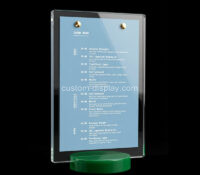 Custom acrylic table drink tents for restaurants CSS-395 Custom acrylic table drink tents for restaurants