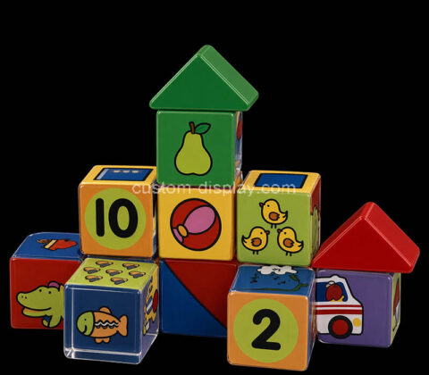 Custom acrylic colorful match & building blocks