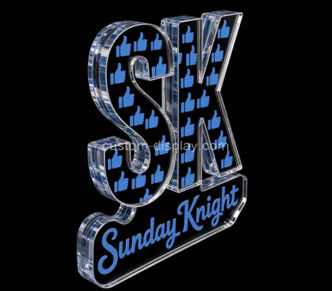 Custom acrylic trophy awards logo block
