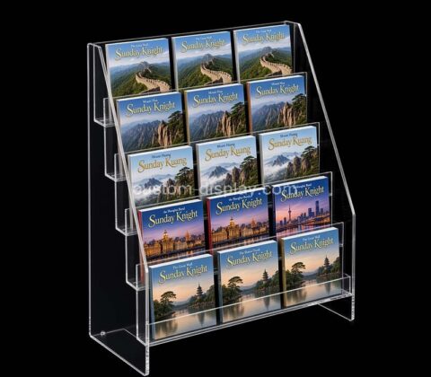 Custom acrylic multi pockets brochure holders