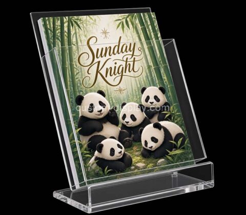 Custom acrylic desktop literature holder