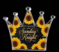 Custom crown shaped acrylic trophy paperweight block CSBL-386 Custom crown shaped acrylic trophy paperweight block