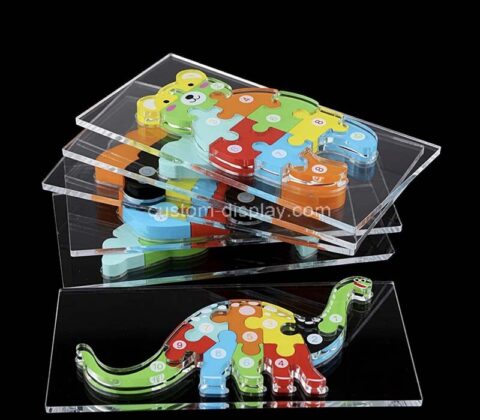 Custom acrylic 3D jigsaw puzzle block for Kids