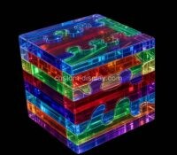 Custom acrylic 3D jigsaw puzzle blocks CSBL-389 Custom acrylic 3D jigsaw puzzle blocks