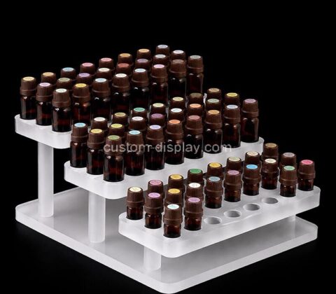 Custom acrylic 3 tiers essential oil display stand