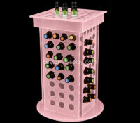 Custom acrylic rotatable essential oil display stand rack CSM-920 Custom acrylic rotatable essential oil display stand rack