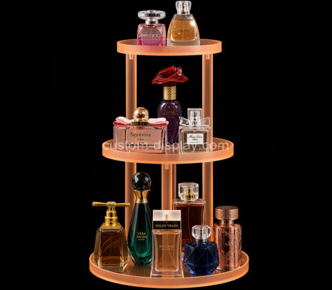 Custom acrylic 3 tiers perfume display stand tray