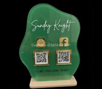 Custom acrylic countertop cute QR code scanning sign CSS-400 Custom acrylic countertop cute QR code scanning sign