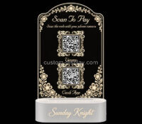 Custom acrylic business QR code sign CSS-404 Custom acrylic business QR code sign
