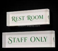 Custom acrylic wall room sign block CCA-353 Custom acrylic wall room sign block