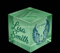 Custom engraved memorial acrylic cube CCA-355 Custom engraved memorial acrylic cube