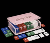 Custom acrylic rummikub set with box CSA-1905 Custom acrylic rummikub set with box