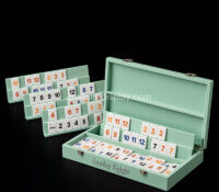 Custom acrylic rummy tiles set with box CSA-1906 Custom acrylic rummy tiles set with box