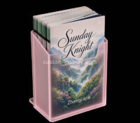 Custom acrylic countertop brochure stand holder CSB-642 Custom acrylic countertop brochure stand holder
