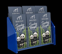 Custom acrylic multi pockets literature stand holder CSB-643 Custom acrylic multi pockets literature stand holder