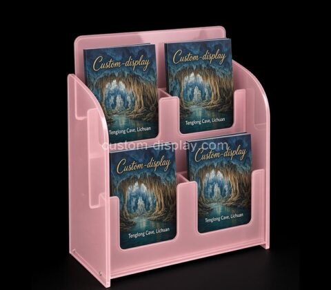 Custom acrylic 4 pockets literature holder
