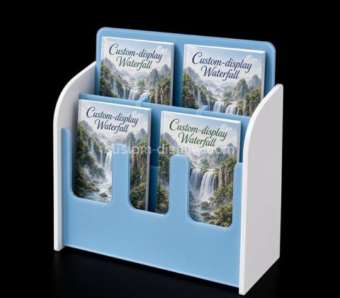 Custom acrylic 4 pockets pamphlet holder