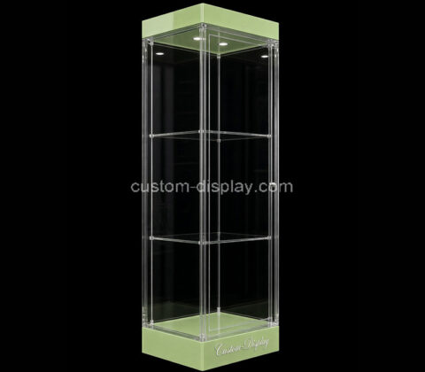 Custom acrylic 3 tiers illuminated display case
