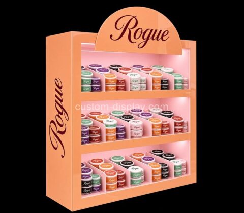 Custom acrylic Rogue nicotine pouches illuminated display stand